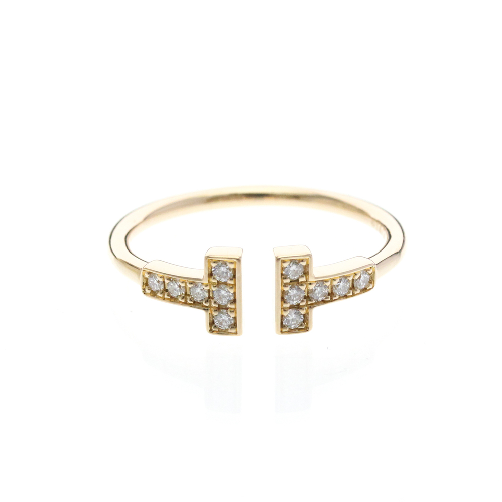 TIFFANY 18k Gold Diamond Ring